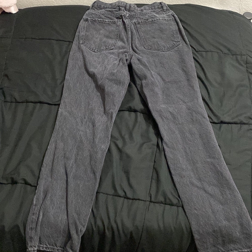 Black Ripped Dad Jeans - Picture 2 of 2